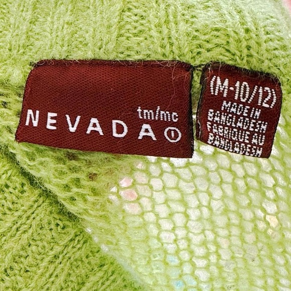 Vintage 90s y2k striped v neck knit long sleeve - Picture 4 of 4